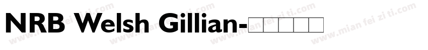 NRB Welsh Gillian字体转换